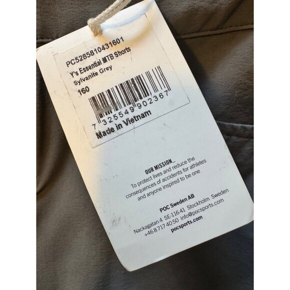 POC Y’s Youth Essential MTB Cycling Shorts Size 12-14 Y Kids NWT Pockets $75 Bik - Picture 10 of 11